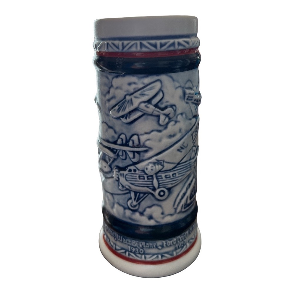 Vintage 1982 Avon Flying Planes Mini Beer Stein Mug Collectible - Picture 2 of 5